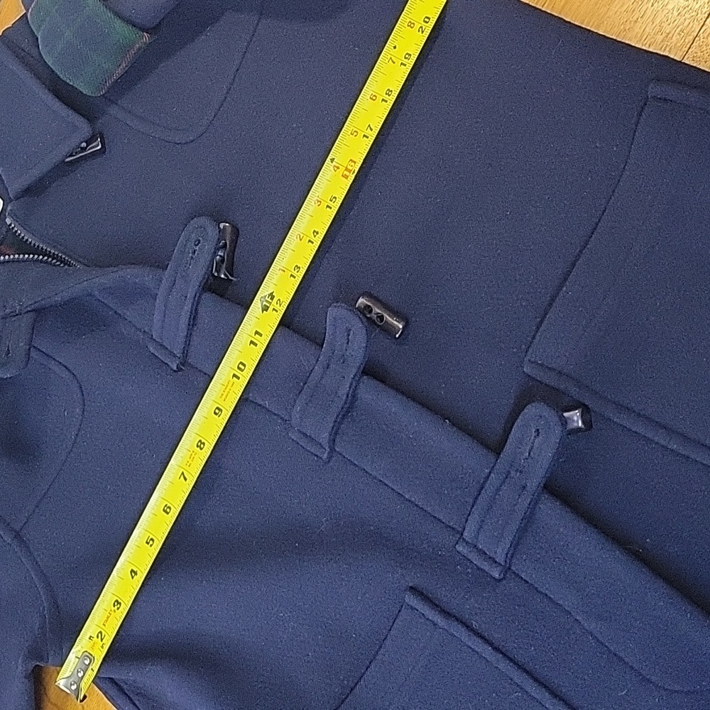 Pendleton 100% Wool Blue Coat Zip/Button Plaid Li… - image 6